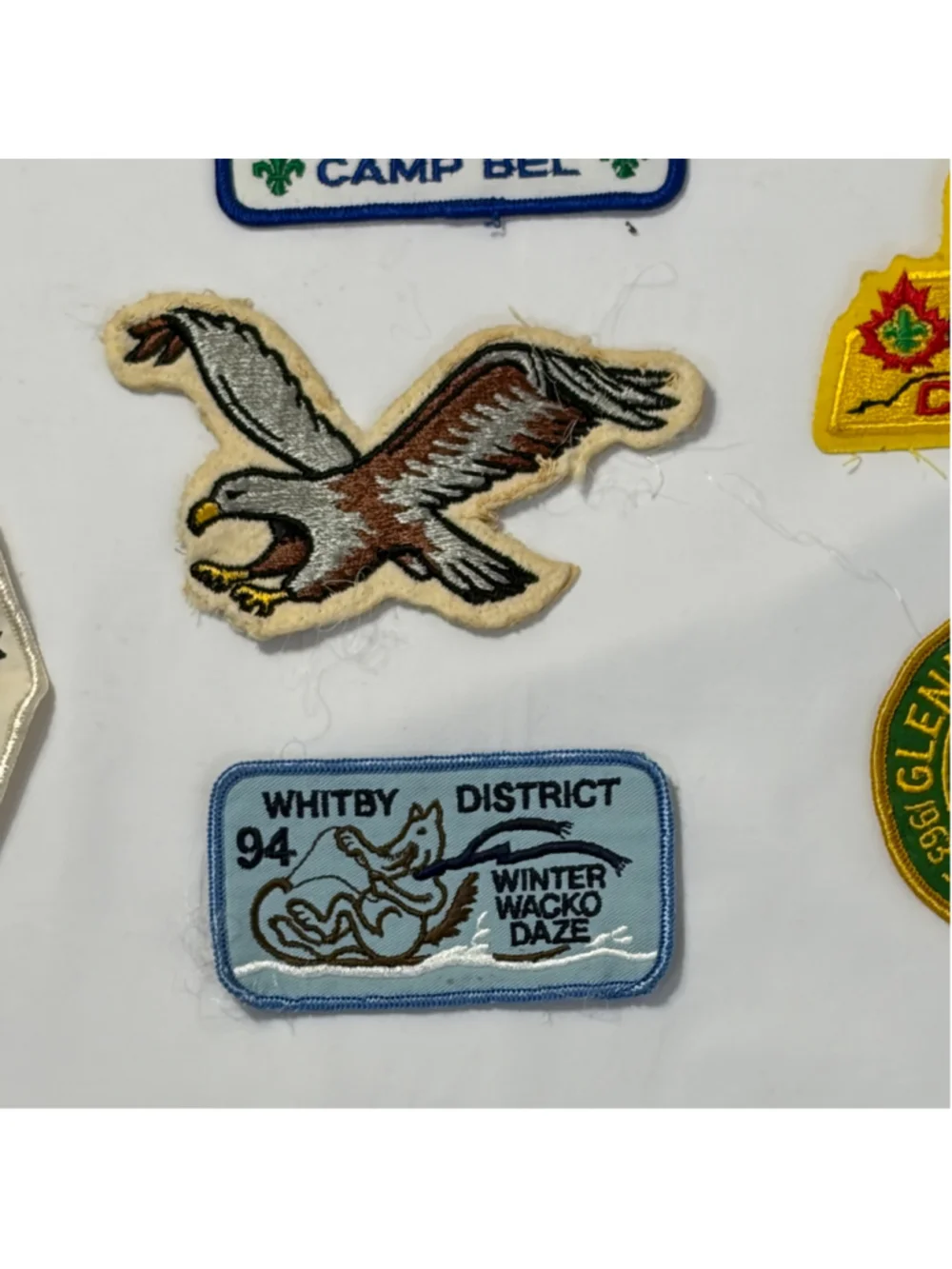 Vintage Scouts Canada Whitby District Patch Lot Camporee Cuboree Beaver Cub